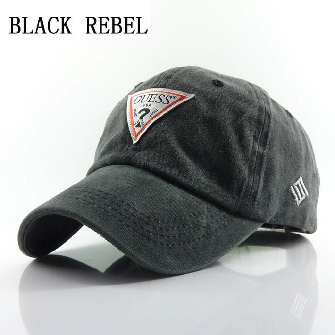 Black Rebel 100% Denim Baseball cap Snapback